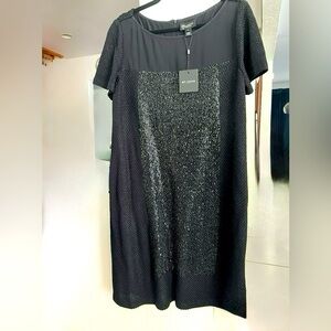 NWT St John's Knit Holiday Black Dress Size 12. Original. $1995